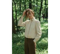 OUTTA BOX Women's Women's Lightweight Stand Collar Jacket Loose Fit Spring Autumn in Beige | Size: Small OUTTA BOX Beige S