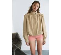 OUTTA BOX Women's Women's Lightweight Stand Collar Jacket Loose Fit Spring Autumn in Khaki | Size: Medium OUTTA BOX Khaki M