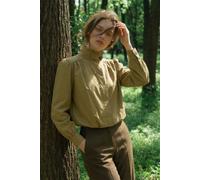 OUTTA BOX Women's Women's Lightweight Stand Collar Jacket Loose Fit Spring Autumn in Mustard | Size: Small OUTTA BOX Mustard S