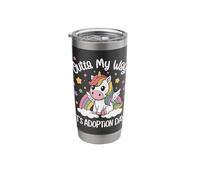 Outta My Way It's Adoption Day Unicorn Stainless Steel Insulated Tumbler
