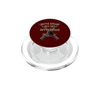 Outta Spells But Not Outta Shells Rifle Wizard Witch Magic PopSockets PopGrip for MagSafe