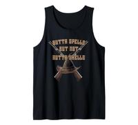 Outta Spells But Not Outta Shells Rifle Wizard Witch Magic Tank Top
