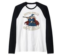 Outta Spells But Not Outta Shells Wizard Fantasy Meme Raglan Baseball Tee