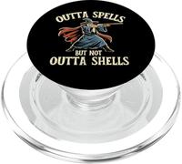 Outta Spells But Not Outta Shells - Wizard Gun Humor PopSockets PopGrip for MagSafe