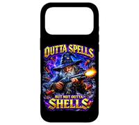 Outta Spells But Not Outta Shells Wizard Meme Bootleg Style Case for iPhone 17 Pro Max