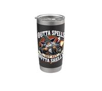 Outta Spells But Not Outta Shells Wizard Meme Quote Stainless Steel Insulated Tumbler