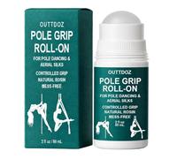OUTTDOZ Pole Grip Roll-On, Natural Rosin Controlled Grip for Pole Dancing & Aerial Silks, for Hands, Legs & Body Contact, Non-Slip, 60 mL