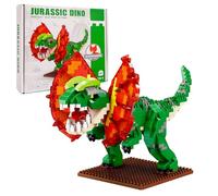 outtshop Dinosaur Dilophosaurus Building Toy Set, 1010 Pcs Dinosaur Mini Blocks Toy, Creative Building Ideas for Boys and Adults