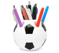 outtshop Football Pencil Holder, Soccer-Themed Pen Holder for Boys & Fans, Durable, Easy-Clean Desk Organiser - Gift for Bedrooms, Offices & School