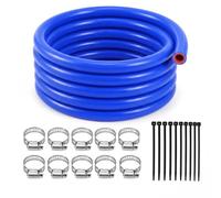Outus 1" ID Silicone Heater Hose 25ft with Clamp Nylon Zip Ties, Coolant Radiator Hose Straight 85 Psi Pressure Reinforced High Temperature for Water Gas Transportation