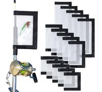 Outus 15 Pack Clear PVC Fishing Lure Covers Keeps Hook Protectors in 3 Sizes Transparent Lure Wraps for Rod Storage, Anti-Puncture Non-tangling Fishing Gear Organizer