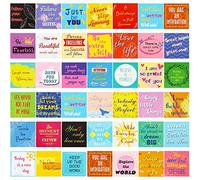 Outus 160 Pieces Inspirational Quote Cards Motivational Quote Cards Kindness Encouragement Cards Deck Business Card Size for People, 40 Styles, 3 x 3 Inch