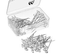 Outus 2 Inch Wedding Bridal Pearl Flower Crystal Hairpin, 100 Pieces