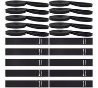Outus 20 Pcs 25-65lbs Resistance Bands Bulk 10 Long Resistance Loop Bands 10 Pull Up Assist Strength Latex Free Training Physical Therapy Set for Women Men Exercise Home Gym Workout Pilates (Black)