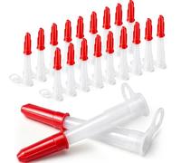 Outus 20 Pcs Silicone Sealant Nozzles Tips with Threaded Caulk Cap Cover