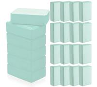 Outus 20 Pcs Yoga Blocks Bulk 9 x 6 x 3 Inch High Density Bricks to Improve Strength Flexibility Balance Soft Non Slip Gymnastic Blocks for Yoga Sports(Cool Mint)