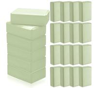 Outus 20 Pcs Yoga Blocks Bulk 9 x 6 x 3 Inch High Density Bricks to Improve Strength Flexibility Balance Soft Non Slip Gymnastic Blocks for Yoga Sports(Light Green)
