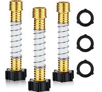 Outus 3 Pack Flexible Hose Protector with Coil Spring Eliminates Hose Crimping and Straining at Faucets and Connections for Rv Garden Car Wash Extension Adapter