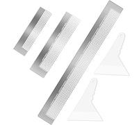 Outus 3-Piece Diamond Painting Ruler Set: Stainless Steel Mesh Ruler with 216, 400, 800 Blank Grids & 2 Fix Tools for DIY 5D Diamond Painting