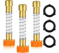 Outus 3-Piece Flexible Hose Protector & Extension - Coiled Spring, Yellow