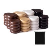 Outus 4 Player Crokinole Disc Party Pack with a Bag 52 Pcs,Wood