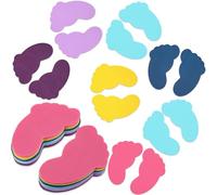 Outus 48 Pcs Carpet Feet Spots, Line up Sit Foot Spots for Classroom Floor, Carpet Markers for Teacher Supplies School Decoration Classroom Rug(Multicolor)