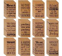 Outus 48 Pcs Mini Inspirational Notepads Motivational Notebook Small Pocket Journal Notepads Inspiring Notebook for School Office Travel Present Supplies, 12 Styles (Simple Style)