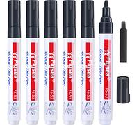 Outus 6 Pack Black Grout Restorer Pen for Tile Wall Floor Bathrooms and Kitchen