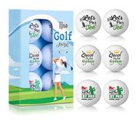 Outus 6 Pack Golf Ball Gift for Women, Funny Golf Ball for Mom, Men, Dad, Golfing Lovers, Coworker, Employee, Birthday Gifts
