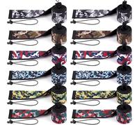 Outus 6 Pack Neoprene Fishing Rod Sleeves, 2.5MM Thick Tangle-Free Covers, Protective Sock for Spinning Casting Rods, Travel Storage(65" X 4", Assorted Camo)