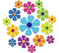 Outus Car Flower Magnet Funny Magnetic Decals Decorations Cute Fridge Magnets 60s Flower Cutout Magnet Car Home Door Whiteboard Refrigerator (24 Pieces,3.9 x 3.9 Inch,2.2 x 2.2 Inch,5.1 x 5.1 Inch)