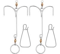 Outus Fish Descending Return Device Set, 4 Pcs Dual-Function Fishing Combo with 2 Sets 304 Stainless Steel Fish Stringers for Deep Sea Offshore Saltwater Fishing