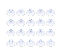 Outus Small Clear Plastic Suction Cup without Hooks -20 mm -20 Packs