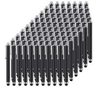 Outus Stylus Pen Set of 100 Universal Capacitive Stylus Compatible with Samsung, Tablet, Most Devices with Capacitive Touch Screen (Black)