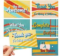 Outus Thank You Postcards Appreciation Cards Gift 4x6 You Are Awesome Cards for Employee Teacher CNA Week Motivational Postcards You're Amazing Post Cards for Employee Appreciation Gifts(60 Pieces)