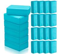 Outus Yoga Blocks, 20 Pcs High Density Foam EVA Turquoise, 9 x 6 x 3 inch for Strength, Flexibility, Balance, Non Slip Gymnastic Blocks for Yoga Sports