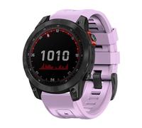 OUTVI 26mm Watch Bands for Garmin Fenix 8 51mm / Fenix 7x 6x 5x 3 hr/Epix Pro Gen 2 51 / tactix Delta 8 7 / Enduro 3/2 / Descent, Soft Silicone Replacement Straps Purple