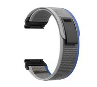 OUTVI Trail Loop Nylon Band compatible with garmin fenix 5 6 7 pro Solar 22mm quick fit bands Epix Pro Gen 2 47mm Forerunner 935 745 965 955 Rugged Braided Elastic Weave Strap men women LIGHT GRAY