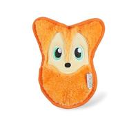 Outward Hound Durablez Tough Plush Squeaky Dog Toy, Fox, Orange, XS