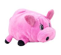 Outward Hound Fattiez Round Squeaky Plush Dog Toy, Small, Pig