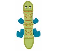 Outward Hound Kyjen 30010 Fire Biterz Durable Real Fire Hose Material Dog Toy 2 Squeakers, Small, Green