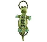 Outward Hound Ropes-A-Go-Go Gator Interactive Plush Squeaky Dog Tug Toy