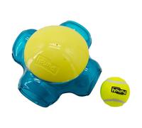 Outward Hound Tennis Maze Craze Interactive Squeaky Dog Toy, Green