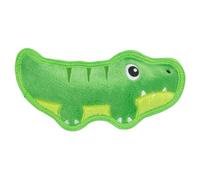 Outward Hound Tough Skinz Dog Toy, Durable Plush with 2X Lining, No Stuffing, Jumbo Squeaker, Alligator, 9.5"