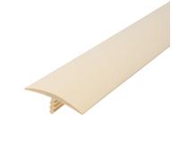 Outwater Plastic T-molding 1-1/4 Inch Beige Flexible Polyethylene Center Barb Tee Moulding 25 Foot Coil