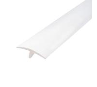 Outwater Plastic T-molding 1-1/4 Inch White Flexible Polyethylene Center Barb Tee Moulding 25 Foot Coil