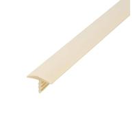 Outwater Plastic T-molding 1/2 Inch Almond Flexible Polyethylene Center Barb Tee Moulding 25 Foot Coil