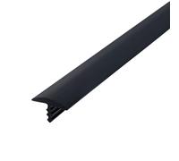 Outwater Plastic T-molding 1/2 Inch Black Flexible Polyethylene Center Barb Tee Moulding 25 Foot Coil