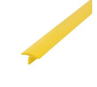 Outwater Plastic T-molding 1/2 Inch Camarie Yellow Flexible Polyethylene Center Barb Tee Moulding 25 Foot Coil