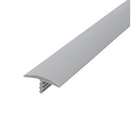 Outwater Plastic T-molding 1 Inch Dove Grey Flexible Polyethylene Center Barb Tee Moulding 25 Foot Coil